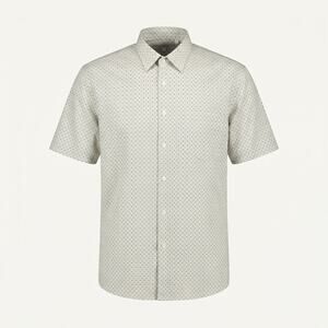 Vintage Perry Ellis Men's Large Short Sleeve Button Down Shirt Geometric Print